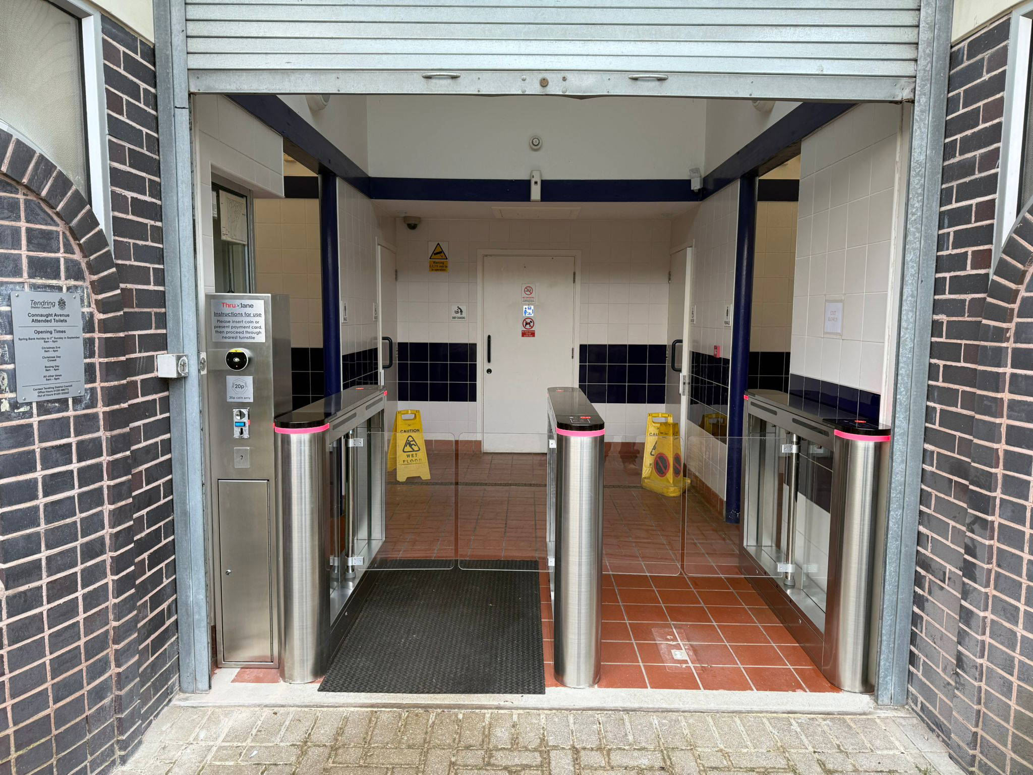 toilet entry system